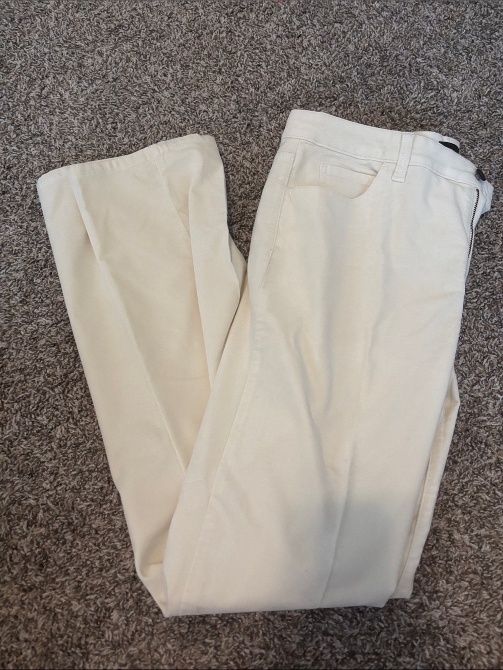 Talbots Cream Straight-Leg Pants